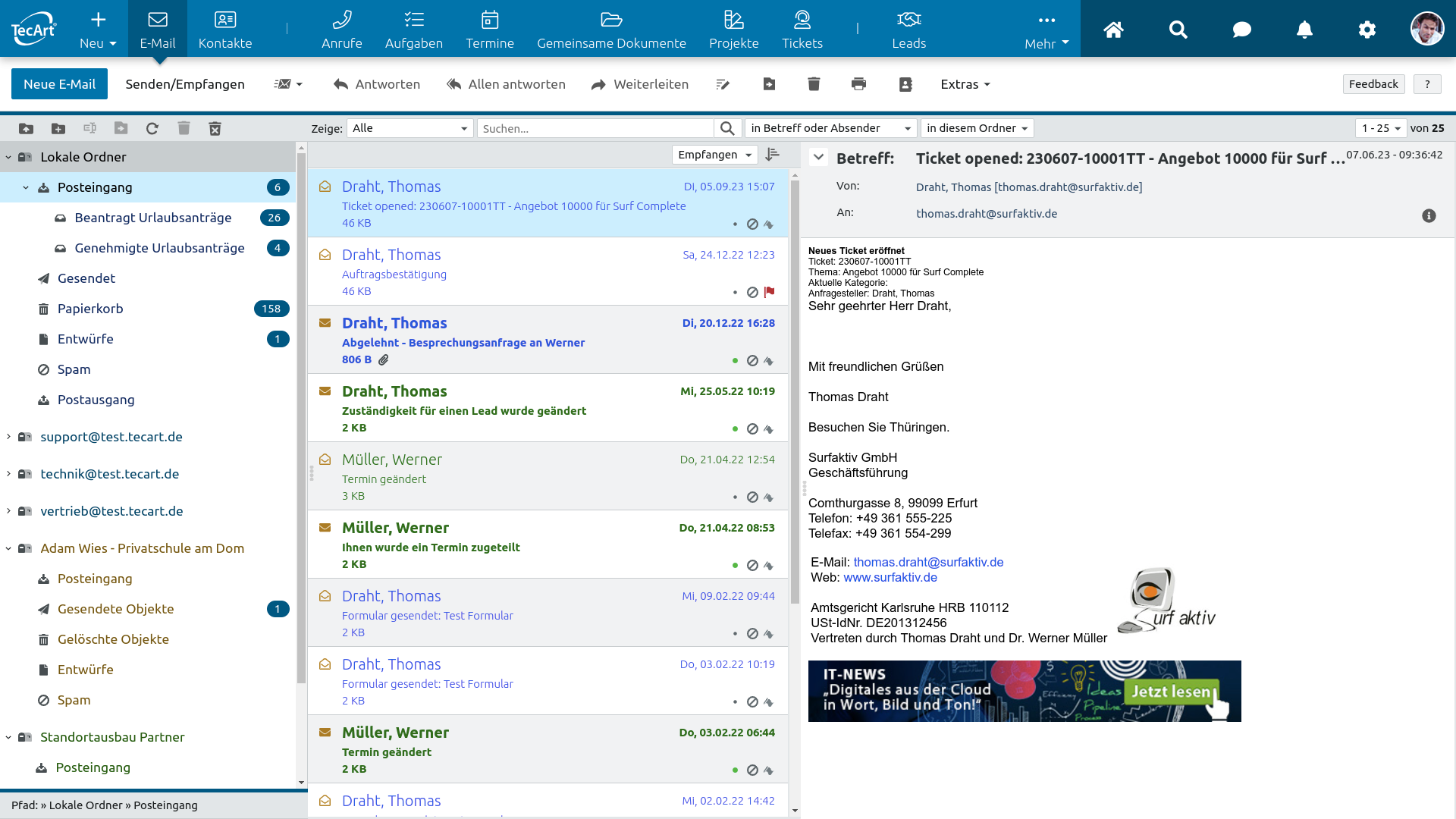 E Mail Client E Mail Client